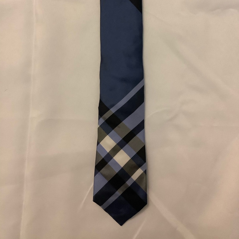 Express Blue Pattern Tie NWT